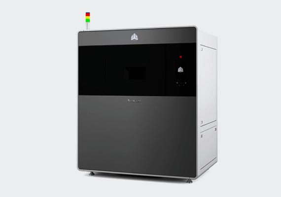 The ProX™ 500 Selective Laser Sintering (SLS) production 3D printer delivers superior parts with greater precision, durability and quality in a compact production-grade system that is easy to own and economical to use. Designed for the manufacturing floor, the ProX 500 produces ready-to-use functional parts and complete assemblies for a variety of aerospace, automotive, patient specific medical devices, fashion accessories, and mobile device use cases.