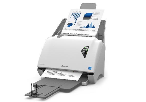 iDocScan P100 includes a High-capacity 120-sheet automatic document feeder (ADF) that accepts various types and sizes of scan medias from business cards to A4 documents, and even embossed plastic cards, i.e. credit cards, ID cards, etc. With all its great enhancement features, P100 can ensure reliability and productivity in high-volume scanning up to 100ppm/200ipm. Additionally, its innovative ultrasonic sensor with high detection accuracy helps prevent operating errors and data loss.