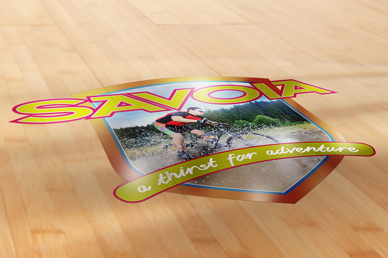 floor graphic VersaEXPRESS RF-640 Large-Format Inkjet Printer