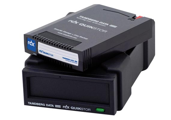 The RDX QuikStor media-based removable storage system offers rugged, reliable and convenient storage for backup, archive, data interchange and disaster recovery. It provides enterprise performance and fast access, with transfer rates of up to 936 GB/hr and capacities up to 3TB per cartridge.
                                <br>
                                <small><b>Benefits:</b> • Vast capacities: 500GB, 1TB, 2TB or 3TB of hard disk capacity or 128 GB, 256 GB or 512 GB of solid-state disk capacity on one piece of media. • Fast access: Blistering disk-based speed and access provides up to 46 MB/s with SATA or 260 MB/s with SuperSpeed USB3.0 • Shock-proof design: Ruggedized media • Convenient & Secure: Expand capacity and span backups across media. Media rotation and off-site copies for archiving and peace of mind • Mobile: The external USB3+ version can be used as a mobile storage device.