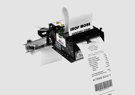 Ideal for a number of self-service applications, the affordable KR200 Series kiosk printers fit anywhere and require less maintenance than other more expensive kiosk printers.
                                <br>
                                <small><b>USED FOR:</b> Coupon/Voucher Printing, Invoices & Receipts</small>