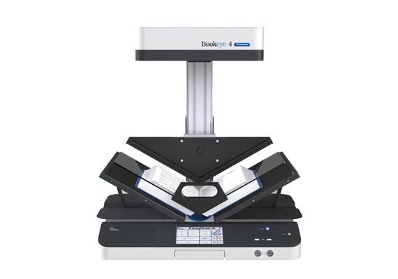 With the latest member of the Bookeye® family, Image Access placed an emphasis on developing a scanner which is compact, easy to operate and competitively priced; to bring high end professional scanning to an even larger population of users. The efficient Bookeye® 4 digitizes source material such as bound documents at high speeds in up to 600 dpi optical resolution and formats up to DIN A2. Over 17 years of electronic, optical and mechanical engineering experience went into the creation and manufacture of the Bookeye® 4. The clever mirror mechanism captures the document precisely from edge to edge, whether it is a flat document or a book open at an angle of 120 degrees.
                        <br>
                        <small><b>Features:</b> Adjustable V-shaped Book Cradle, 19 inches Preview Screen, 400dpi Resolution, Two LED Light Bars, 2 USB ports, Fast Gigabit network connection</small>
