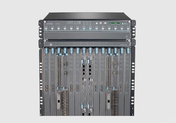 The SRX5800 Services Gateway redefines scalability, integrating security services with a record-breaking 100 million concurrent sessions and firewall performance of 2 Tbps to meet the needs of the world’s most demanding networks.
                                <br>
                                <small><b>Features:</b> Comprehensive protection includes multigigabit firewall; open, actionable threat intelligence via Spotlight Secure; dynamic policy enforcement based on GeoIP and Command & Control (C&C) threat data; and support for custom and third-party threat feeds, Advanced security services include IPS, application security (AppSecure), user role-based firewall controls, UTM (antivirus, antispam, Web filtering), Network Address Translation (NAT), denial of service (DoS), and quality of service (QoS). Scalable performance enables additional services without degradation.</small>