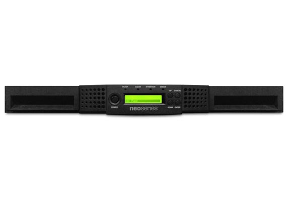The NEOs StorageLoader brings easy, affordable high-capacity backup and archive capability to small office environments on a limited budget. Packing up to 120TB in a compact 1u form factor, the NEOs StorageLoader combines ease-of-use features and dependable operation to make efficient, cost-effective offline storage a reality for the most budget-challenged business. The simplicity of the NEOs StorageLoader also makes it an ideal solution for remote office locations looking to reliably protect important data and move it offsite.
                        <br>
                        <small><b>Specification:</b>  8 tape cartridge slots, 1 mail slot, supports LTO-7, LTO-6, LTO-5, Maximum capacity: LTO-7: 120TB, LTO-6: 50TB, LTO-5: 24TB, 6GB SAS, 8Gb FC interface, Mini-SAS, Dimensions: 43.94mm x 482.1mm x 808.9mm, Weight: 25.4 lbs. / 11.52kg