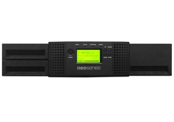 Don’t let the entry-level price point fool you — the NEOs T24 is a powerful backup and archive solution designed for small businesses or remote locations. Packing up to 360TB of storage capacity in a compact 2U form factor, the NEOs T24 delivers amazing capabilities in a compact form factor. Available as either a 12-slot autoloader or a 24-slot library, the NEOs T24 provides affordable, dependable, easy to use backup and archive capability for a variety of data center environments.
                                <br>
                                <small><b>Specification:</b> 12-24 tape cartridge slots, 1 mail slot, supports LTO-7, LTO-6, LTO-5, Dimensions: 7.4mm x 447.0mm x 739.9mm, Weight: 33 / 14.9kg