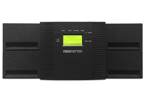 When both your budget and your storage capacity is being squeezed, look no further than the NEOs T48. The NEOs T48 packs up to 720TB of backup and archive capacity in a compact 4U form factor, making it an ideal storage solution for data centers where space is at a premium. Designed for environments where data storage challenges extend beyond simple capacity requirements, the NEOs T48 includes multi-drive support, redundant power, and the ability to partition the library into 4 smaller libraries.
                                <br>
                                <small><b>Specification:</b> 48 tape cartridge slots, 1-4 tape drives, 3 mail slots, Supports LTO-7, LTO-6, LTO-5 Dimensions:175.3mm x 447.0mm x 739.9mm, Weight: 47 / 21.31kg